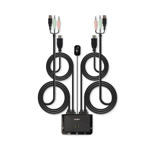 Lindy 42340 interruptor KVM Negro - imagen 3