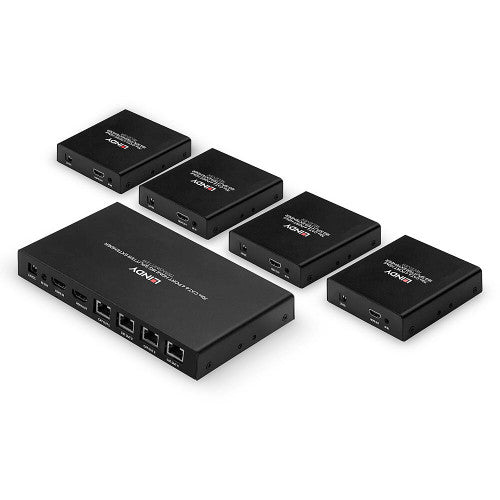 Lindy 38262 extensor audio/video Transmisor y receptor de señales AV Negro - imagen 2