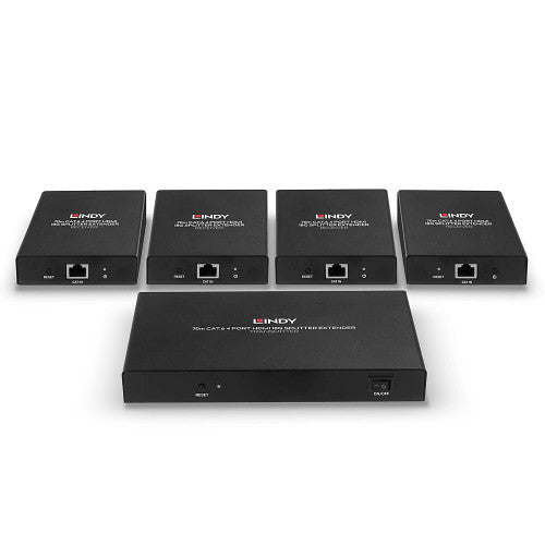 Lindy 38262 extensor audio/video Transmisor y receptor de señales AV Negro - imagen 3