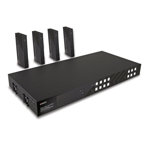 Lindy 38345 extensor audio/video Transmisor y receptor de señales AV Negro - imagen 1