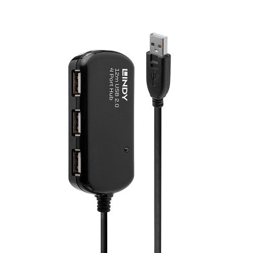 Lindy 42783 hub de interfaz 480 Mbit/s Negro - imagen 1