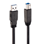 Lindy 43098 cable USB USB 3.2 Gen 1 (3.1 Gen 1) 10 m USB A USB B Negro - imagen 1