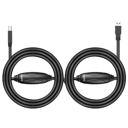 Lindy 43098 cable USB USB 3.2 Gen 1 (3.1 Gen 1) 10 m USB A USB B Negro - imagen 2