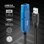 Lindy 43158 cable USB USB 3.2 Gen 1 (3.1 Gen 1) 8 m USB A Negro - imagen 2