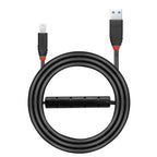 Lindy 43227 cable USB USB 3.2 Gen 1 (3.1 Gen 1) 10 m USB A USB B Negro - imagen 2