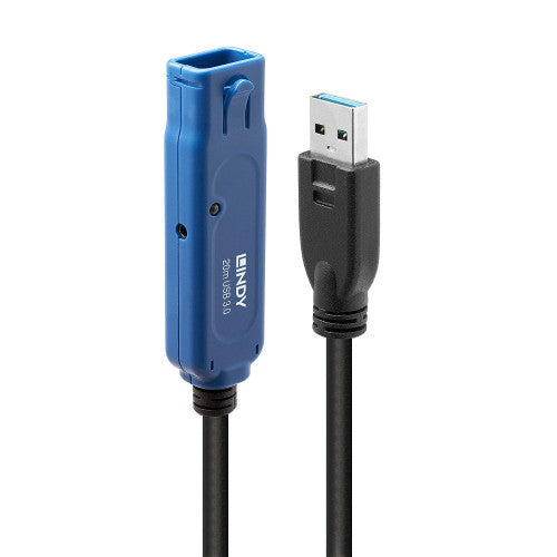 Lindy 43361 cable USB USB 3.2 Gen 1 (3.1 Gen 1) 20 m USB A Negro - imagen 1