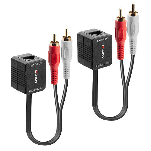 Lindy 70460 extensor audio/video Transmisor de señales AV Negro, Rojo, Blanco - imagen 1