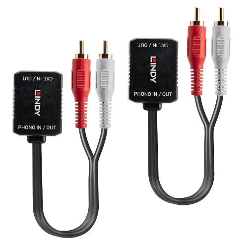 Lindy 70460 extensor audio/video Transmisor de señales AV Negro, Rojo, Blanco - imagen 2