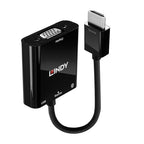 Lindy 38285 adaptador de cable de vídeo 0,1 m HDMI tipo A (Estándar) VGA (D-Sub) Negro - imagen 1