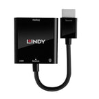 Lindy 38285 adaptador de cable de vídeo 0,1 m HDMI tipo A (Estándar) VGA (D-Sub) Negro - imagen 2