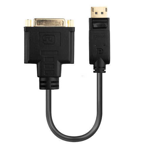 Lindy 41004 adaptador de cable de vídeo 0,15 m DisplayPort DVI-D Negro - imagen 2