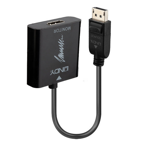 Lindy 41068 adaptador de cable de vídeo 1,5 m DisplayPort HDMI tipo A (Estándar) Negro - imagen 1