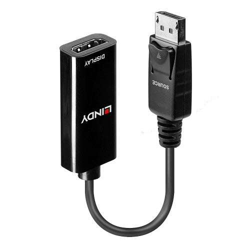 Lindy 41718 adaptador de cable de vídeo 0,15 m DisplayPort HDMI Negro - imagen 1