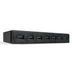Lindy 43228 hub de interfaz USB 3.2 Gen 1 (3.1 Gen 1) Type-A 5000 Mbit/s Negro - imagen 1