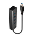 Lindy 43324 hub de interfaz USB 3.2 Gen 1 (3.1 Gen 1) Type-A 5000 Mbit/s Negro - imagen 1