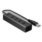 Lindy 43324 hub de interfaz USB 3.2 Gen 1 (3.1 Gen 1) Type-A 5000 Mbit/s Negro - imagen 3