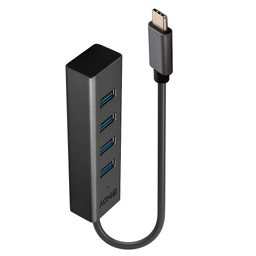 Lindy 43325 hub de interfaz USB 3.2 Gen 1 (3.1 Gen 1) Type-C 5000 Mbit/s Gris - imagen 1