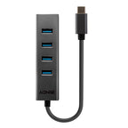 Lindy 43325 hub de interfaz USB 3.2 Gen 1 (3.1 Gen 1) Type-C 5000 Mbit/s Gris - imagen 2