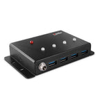 Lindy 43374 hub de interfaz USB 3.2 Gen 1 (3.1 Gen 1) Type-B 5000 Mbit/s Negro - imagen 1