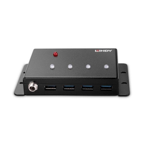 Lindy 43374 hub de interfaz USB 3.2 Gen 1 (3.1 Gen 1) Type-B 5000 Mbit/s Negro - imagen 3