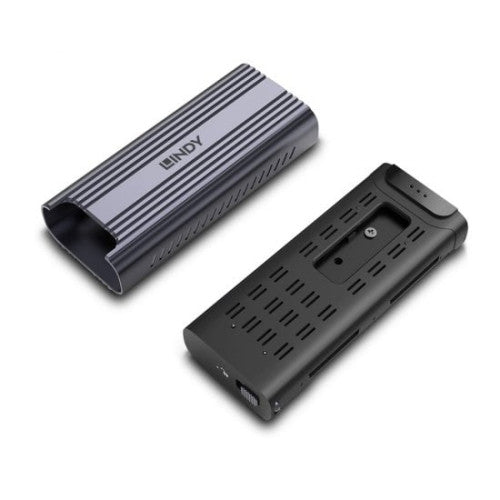 Lindy 43394 caja para disco duro externo Caja externa para unidad de estado sólido (SSD) Gris M.2 - imagen 3