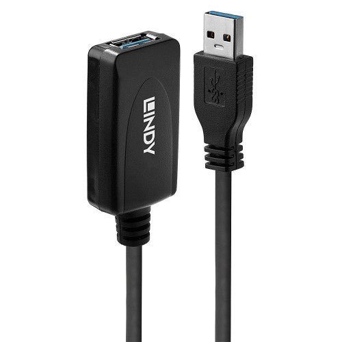 Lindy 43155 cable USB USB 3.2 Gen 1 (3.1 Gen 1) 5 m USB A Negro - imagen 1