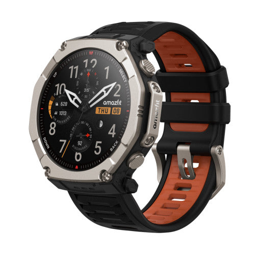 Amazfit T-Rex Ultra 2 129,5 cm (51") AMOLED 51 mm Digital 480 x 480 Pixeles Pantalla táctil Titanio Wifi GPS (satélite)