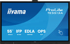 IIYAMA 55" (EDLA)/ANDROID 14,8 CORE SOC, 8/128GB, 40-PTS UHD , NFC, PIR , MM 2X20W +20W SBUW, 2XHDMI, USB-C / HDMI,DP, 2XUSB-C100W PD/MINI-JACK / OPT.OUT, 450CD/M2, L/S MODE, AG GLASS, LAN, WIFI6, BT5.0/IIWARE, PC SLOT,400X400 (WM INCL.) (TE5513A-B2 - imagen 3