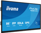 IIYAMA 86" (EDLA)/ANDROID 14,8 CORE SOC, 8/128GB, 40-PTS UHD , NFC, PIR , MM 2X20W +20W SBUW, 2XHDMI, USB-C / HDMI,DP, 2XUSB-C100W PD/MINI-JACK / OPT.OUT, 450CD/M2 , L/S MODE, AG GLASS, LAN, WIFI6, BT5.0/IIWARE, PC SLOT,800X600 (WM INCL.) (TE8613A- - imagen 1