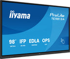 IIYAMA 98" (EDLA)/ANDROID 14,8 CORE SOC, 8/128GB, 40-PTS UHD , NFC, PIR , MM 2X20W +20W SBUW, 2XHDMI, USB-C / HDMI,DP, 2XUSB-C100W PD/MINI-JACK / OPT.OUT, 450CD/M2, L/S MODE, AG GLASS, LAN, WIFI6, BT5.0/IIWARE, PC SLOT,800X600 (WM INCL.) (TE9813A-B - imagen 1