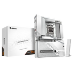 GIGABYTE B850 AORUS STEALTH ICE Placa Base – Procesadores AMD Ryzen serie 9000, VRM digital de 14+2+2 fases, hasta 8200 MHz DDR5 (OC), 2 x M.2 PCIe 5.0 + 2 x PCIe 4.0, Wi-Fi 7, LAN 5 GbE, USB 3.2 Gen 2 - imagen 1