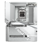 GIGABYTE B850 AORUS STEALTH ICE Placa Base – Procesadores AMD Ryzen serie 9000, VRM digital de 14+2+2 fases, hasta 8200 MHz DDR5 (OC), 2 x M.2 PCIe 5.0 + 2 x PCIe 4.0, Wi-Fi 7, LAN 5 GbE, USB 3.2 Gen 2 - imagen 2