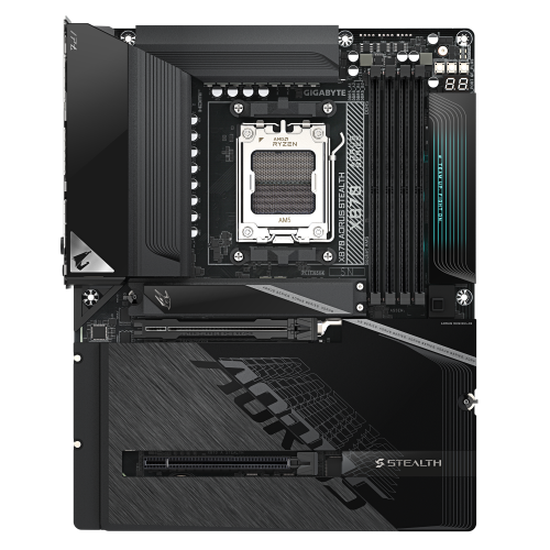 GIGABYTE X870 AORUS STEALTH Placa Base - Compatible con procesadores AMD Ryzen 9000, VRM digital de 16+2+2 fases, hasta 8200MHz DDR5 (O.C.), 2xPCIe 5.0 + 2xPCIe 4.0, Wi-Fi 7, LAN 5GbE, USB 4 - imagen 2