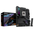 GIGABYTE X870E AORUS PRO X3D Placa Base - Compatible con procesadores AMD Ryzen 9000, VRM digital de 18+2+2 fases, hasta 9000MHz DDR5 (O.C.), 2xPCIe 5.0 + 2xPCIe 4.0, Wi-Fi 7, LAN 5GbE, USB 4 - imagen 1