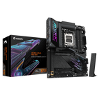 GIGABYTE X870E AORUS PRO X3D Placa Base - Compatible con procesadores AMD Ryzen 9000, VRM digital de 18+2+2 fases, hasta 9000MHz DDR5 (O.C.), 2xPCIe 5.0 + 2xPCIe 4.0, Wi-Fi 7, LAN 5GbE, USB 4 - imagen 1