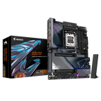 GIGABYTE X870E AORUS MASTER X3D Placa Base - Compatible con procesadores AMD Ryzen 9000, VRM digital de 18+2+2 fases, hasta 9000MHz DDR5 (O.C.), 2xPCIe 5.0 + 3xPCIe 4.0, Wi-Fi 7, LAN 10GbE, USB 4 - imagen 1