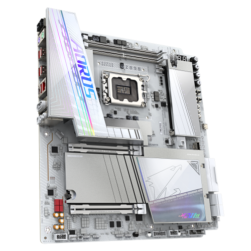 GIGABYTE Z890 AORUS TACHYON ICE Placa Base – Procesadores Intel Core Ultra (Serie 2), VRM de 18+1+2 fases, hasta 9500 MHz DDR5 (O.C), 1 x PCIe 5.0 + 3 x PCIe 4.0, Wi-Fi 7, LAN 5 GbE, USB 3.2 Gen 2x2 - imagen 3