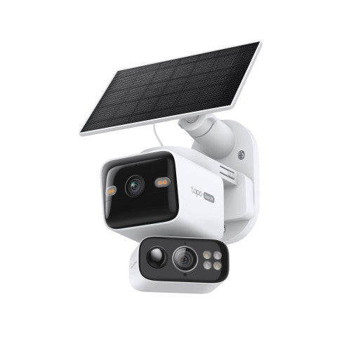 TP-LINK TAPO C645D KIT SOLAR-POWERED DUAL-LENS PAN/TILT SECURITY CAMERA KIT SPEC:2K 3MP(2304×1296)&2K 3MP(2304×1296), 2.4 G&5GHZ, 10000MAH RECHARGEABLE LITHIUM-ION BATTERY, SOLAR PANEL(5.2V, 2.5W) - imagen 1