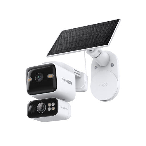 TP-LINK TAPO C645D KIT SOLAR-POWERED DUAL-LENS PAN/TILT SECURITY CAMERA KIT SPEC:2K 3MP(2304×1296)&2K 3MP(2304×1296), 2.4 G&5GHZ, 10000MAH RECHARGEABLE LITHIUM-ION BATTERY, SOLAR PANEL(5.2V, 2.5W) - imagen 2