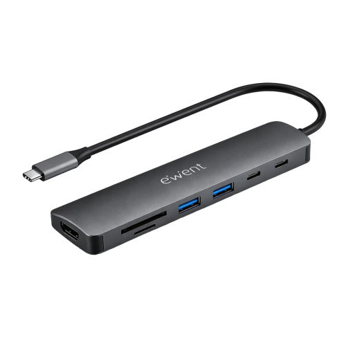 Ewent EW1152 base para portátil y replicador de puertos Alámbrico USB 3.2 Gen 1 (3.1 Gen 1) Type-C Gris - imagen 1
