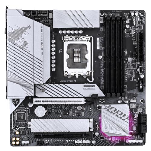 GIGABYTE B760M AORUS ELITE WIFI6E GEN5 Placa Base – Compatible con procesadores Intel Core 14ª generación, VRM digital de 12+1+1 fases, hasta 5600 MHz DDR5, 2 x M.2 PCIe 4.0, Wi-Fi 6E, LAN 2.5 GbE, USB 3.2 Gen 2x2 - imagen 2