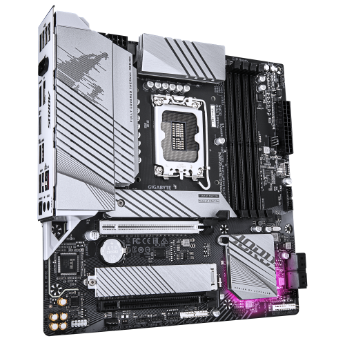 GIGABYTE B760M AORUS ELITE WIFI6E GEN5 Placa Base – Compatible con procesadores Intel Core 14ª generación, VRM digital de 12+1+1 fases, hasta 5600 MHz DDR5, 2 x M.2 PCIe 4.0, Wi-Fi 6E, LAN 2.5 GbE, USB 3.2 Gen 2x2 - imagen 3