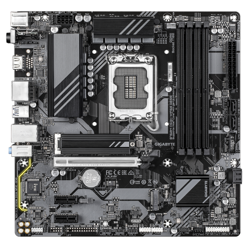 GIGABYTE B760M DS3H WIFI6E GEN5 Placa Base – Compatible con procesadores Intel Core 14ª generación, VRM digital de 6+2+1 fases, hasta 5600 MHz DDR5, 2 x M.2 PCIe 4.0, Wi-Fi 6E, LAN 2.5 GbE, USB 3.2 Gen2 - imagen 2