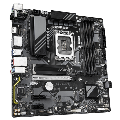 GIGABYTE B760M DS3H WIFI6E GEN5 Placa Base – Compatible con procesadores Intel Core 14ª generación, VRM digital de 6+2+1 fases, hasta 5600 MHz DDR5, 2 x M.2 PCIe 4.0, Wi-Fi 6E, LAN 2.5 GbE, USB 3.2 Gen2 - imagen 3