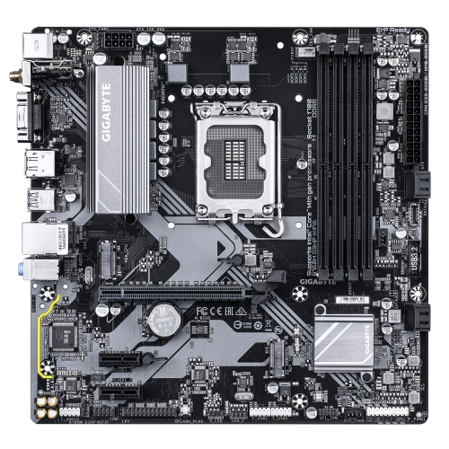 GIGABYTE B760M D3HP WIFI6 Placa base - Compatible con procesadores Intel Core 14ª generación, VRM digital de 4+1+1 fases, hasta 5600 MHz DDR5, 2x M.2 PCIe 4.0, Wi-Fi 6, LAN GbE, USB 3.2 Gen 1 - imagen 2