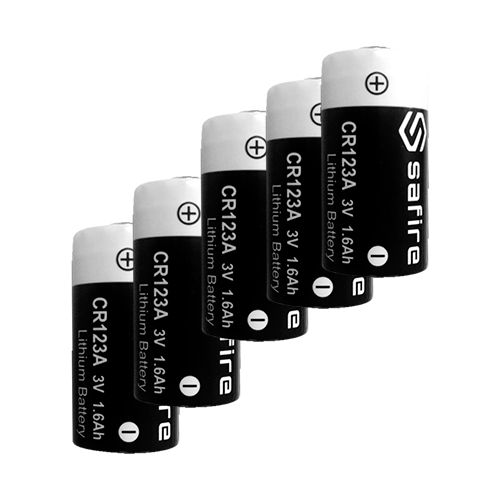 MARCA BLANCA 50XBATT-CR123A - Pack de 50x pilas CR123A / CR17345 / 5018LC - Safire - Litio Li-MnO2 no recargable - Tensión 3.0V - Capacidad nominal 1550mAh - Compatible con catálogo Ajax - imagen 1