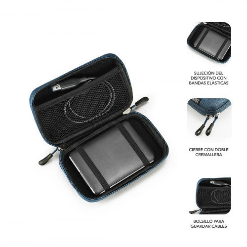 SUBBLIM Funda Disco Duro HDD Business Case 2,5" Dark Blue - imagen 2
