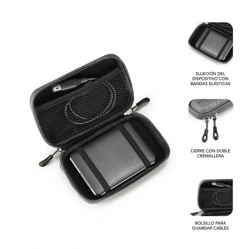 SUBBLIM Funda Disco Duro HDD Business Case 2,5" Grey - imagen 2