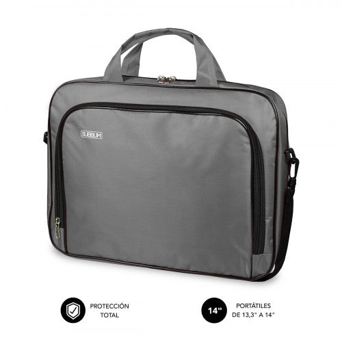 SUBBLIM Maletín Ordenador Oxford Laptop Bag 13,3"-14" Grey - imagen 1