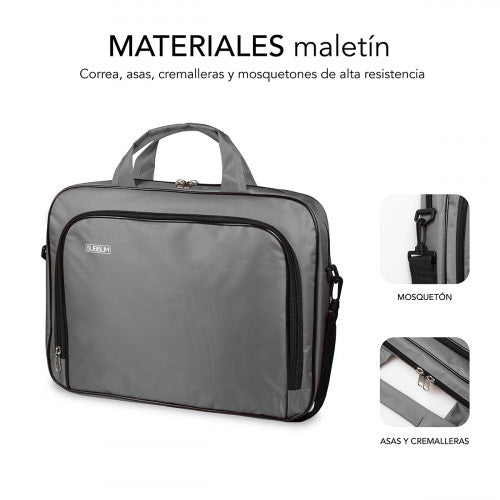 SUBBLIM Maletín Ordenador Oxford Laptop Bag 15,4-16" Grey - imagen 3